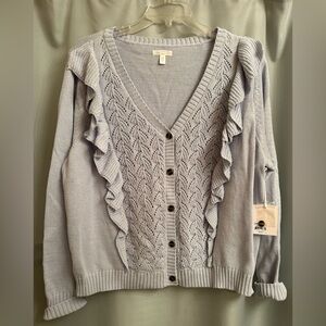 LC Lauren Conrad Light Blue Knit Sweater